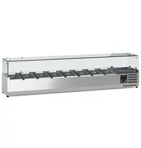 Ecofrost Opzetkoelvitrine | 8x 1/4 GN | +2°C/+8°C | 1800x335x435(h)mm