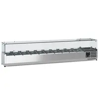 Ecofrost Opzetkoelvitrine | 10x 1/4 GN | +2°C/+8°C | 2000x335x435(h)mm 