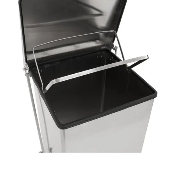 Pedaalemmer | RVS | 45L | Klapdeksel |  HACCP | 370x370x590(h)mm