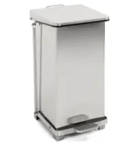 V-Part Pedaalemmer | RVS | 45L | Klapdeksel |  HACCP | 370x370x590(h)mm 