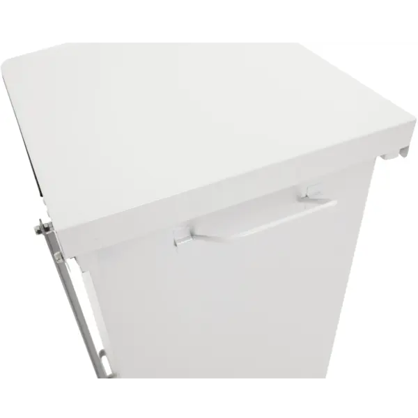 Pedaalemmer | Staal | Wit | 45L | Klapdeksel |  HACCP | 370x370x590(h)mm