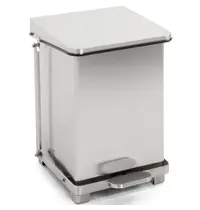 V-Part Pedaalemmer | RVS | 27L | Klapdeksel |  HACCP | 370x370x445(h)mm