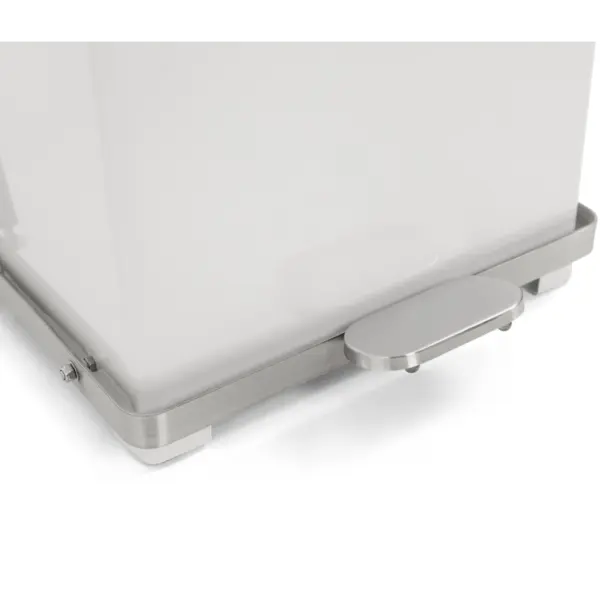 Pedaalemmer | Staal | Wit | 27L | Klapdeksel |  HACCP | 370x370x445(h)mm