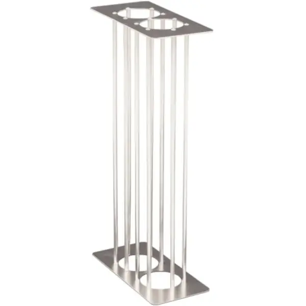 Bekerinzet | Aluminium | 55L | DutchDesign CARRO MIX Afvalbakken | Halve Uitvoering | 135x279x541(h)mm