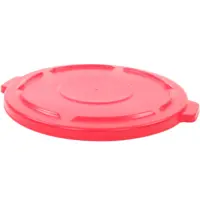 Rubbermaid Deksel | Kunststof | Rood | Rubbermaid BRUTE Rolcontainer/Afvalbakken | Ø622x38(h)mm 