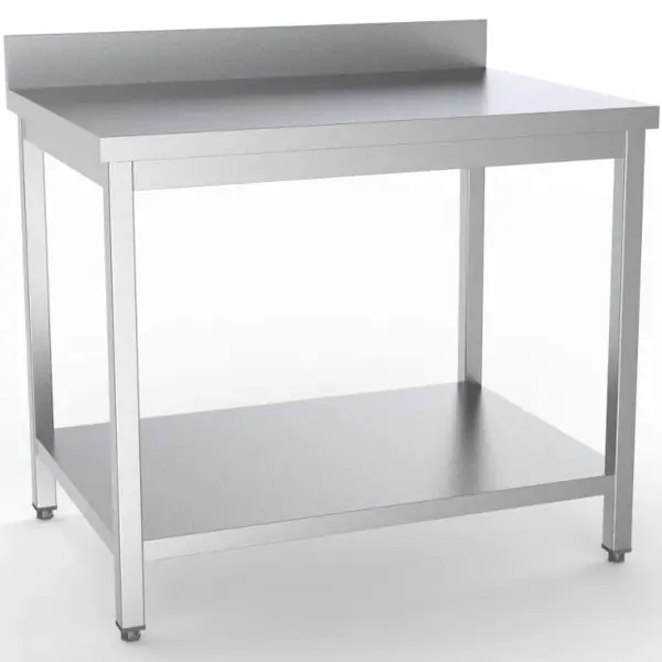 Werktafel | RVS | Bodemschap | Diepte 700 | Hoogte 850/900 | Breedte 700-2000 | Achteropstand | Zelfmontage
