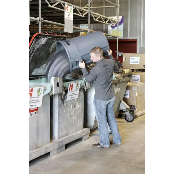 Afvalbak | BRUTE | Kunststof | Grijs | 166.5L | Open | Ø612x796(h)mm