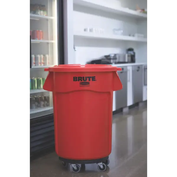 Afvalbak | BRUTE | Kunststof | Rood | 166.5L | Open | Ø612x796(h)mm