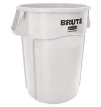 Rubbermaid Afvalbak | BRUTE | Kunststof | Wit | 166.5L | Open | Ø612x796(h)mm
