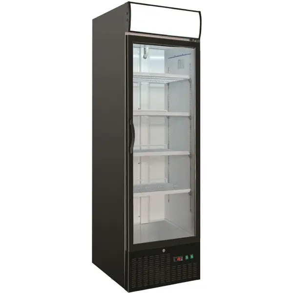 Vrieskast | 460L | Zwart | -18°C/-24°C | Geforceerd | Wielen | 680x700x1990(h)mm