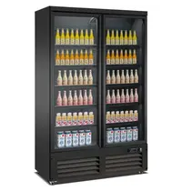 CombiSteel Vrieskast | 888L | Zwart | -18°C/-22°C | Geforceerd | Draaideuren | Wielen | 1250x705x2050(h)mm