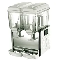 Polar Gekoelde Drankendispenser | G-SERIE | Grijs/RVS | 2x 12L | 0°C/+10°C | 420x450x635(h)mm