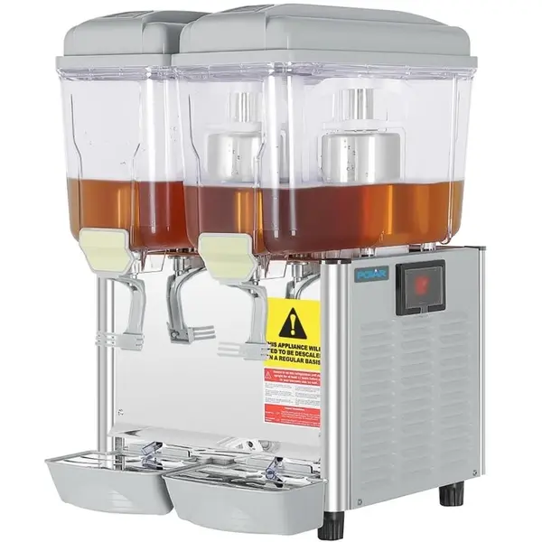 Gekoelde Drankendispenser | G-SERIE | Grijs/RVS | 2x 12L | 0°C/+10°C | 420x450x635(h)mm
