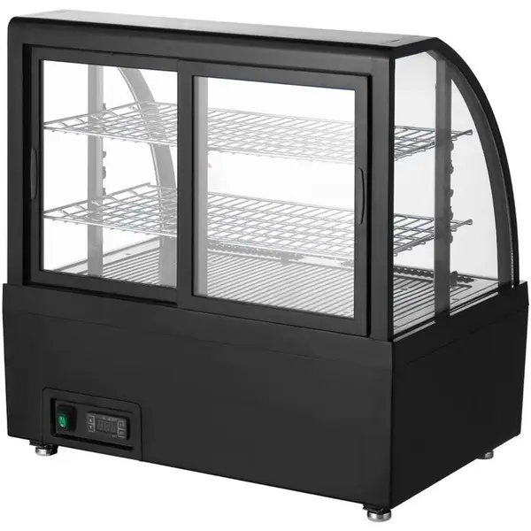 Koelvitrine | C-SERIE | 100L | Zwart | +2°C/+10°C | Geforceerd | 3 Niveaus | 705x472x687(h)mm