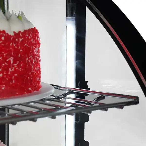 Koelvitrine | C-SERIE | Energiezuinig | 100L | Zwart | +2°C/+10°C | Geforceerd | 3 Niveaus | 705x472x687(h)mm