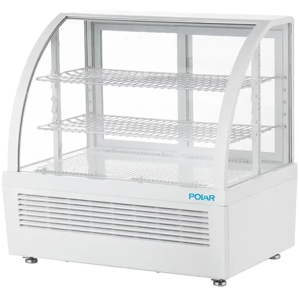 Koelvitrine | C-SERIE | 100L | Wit | +2°C/+10°C | Geforceerd | 3 Niveaus | 705x472x687(h)mm