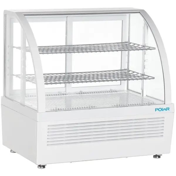 Koelvitrine | C-SERIE | 100L | Wit | +2°C/+10°C | Geforceerd | 3 Niveaus | 705x472x687(h)mm