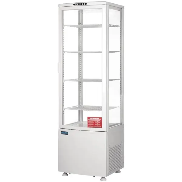 Koelvitrine | C-SERIE | Energiezuinig | 235L | Wit | 0°C/+12°C | Geforceerd | 5 Niveaus | 515x485x1690(h)mm