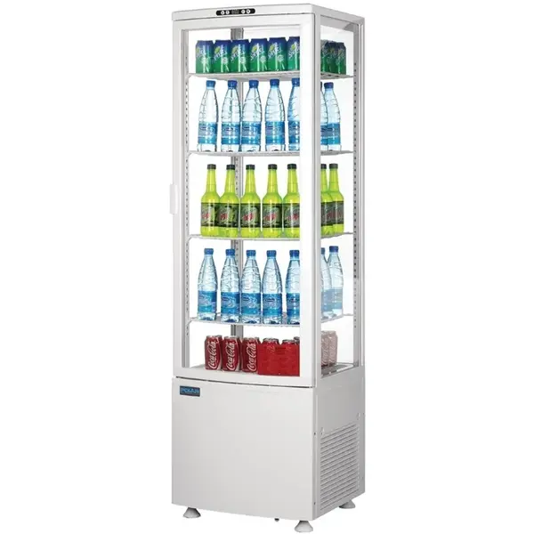 Koelvitrine | C-SERIE | Energiezuinig | 235L | Wit | 0°C/+12°C | Geforceerd | 5 Niveaus | 515x485x1690(h)mm