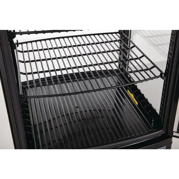 Koelvitrine | C-SERIE | Energiezuinig | 86L | Zwart | 0°C/+12°C | Geforceerd | 4 Niveaus | 429x425x980(h)mm