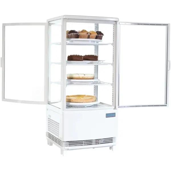 Koelvitrine | C-SERIE | Energiezuinig | 86L | Wit | 0°C/+12°C | Geforceerd | 4 Niveaus | 429x425x980(h)mm