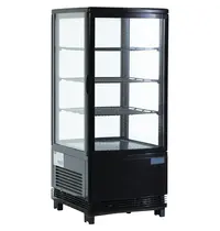 Polar Koelvitrine | C-SERIE | Energiezuinig | 68L | Zwart | 0°C/+12°C | Geforceerd | 4 Niveaus | 428x386x885(h)mm