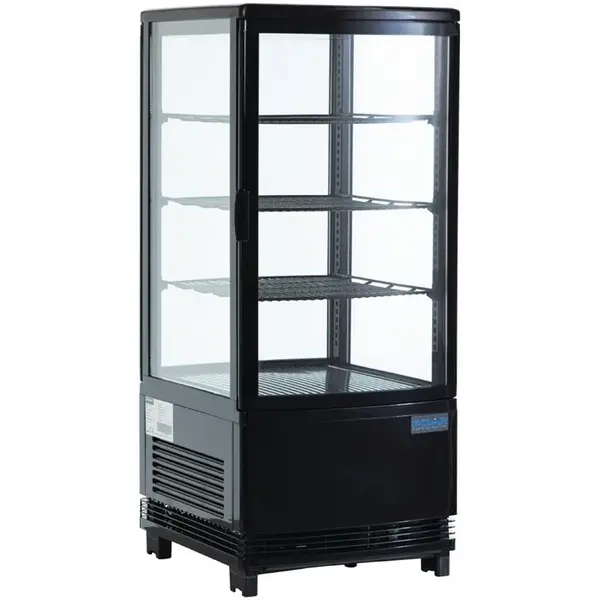 Koelvitrine | C-SERIE | Energiezuinig | 68L | Zwart | 0°C/+12°C | Geforceerd | 4 Niveaus | 428x386x885(h)mm