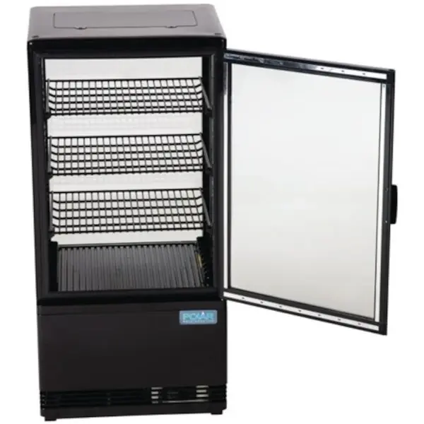 Koelvitrine | C-SERIE | Energiezuinig | 68L | Zwart | 0°C/+12°C | Geforceerd | 4 Niveaus | 428x386x885(h)mm