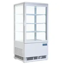 Polar Koelvitrine | C-SERIE | Energiezuinig | 68L | Wit | 0°C/+12°C | Geforceerd | 4 Niveaus | 428x386x885(h)mm