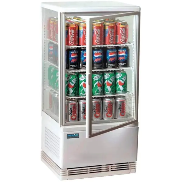Koelvitrine | C-SERIE | Energiezuinig | 68L | Wit | 0°C/+12°C | Geforceerd | 4 Niveaus | 428x386x885(h)mm