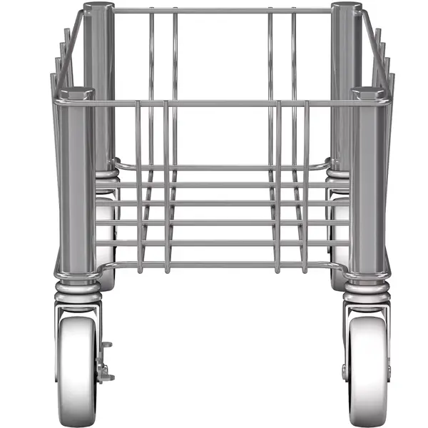 Verrijdbaar Onderstel | RVS | Rubbermaid SLIM JIM Afvalbakken | 236x508x229(h)mm