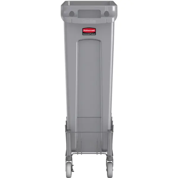 Verrijdbaar Onderstel | RVS | Rubbermaid SLIM JIM Afvalbakken | 236x508x229(h)mm