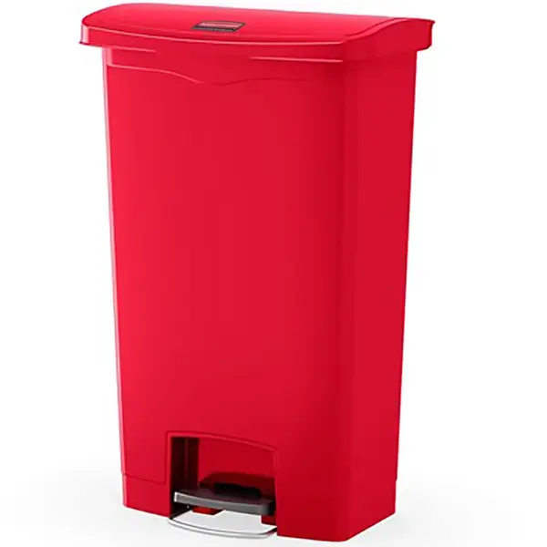 Pedaalemmer | SLIM JIM | Kunststof | Rood | 50L | Klapdeksel | 456x292x719(h)mm