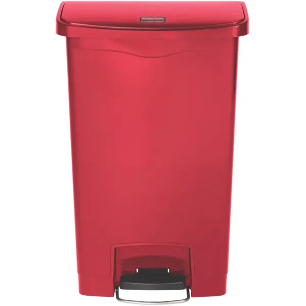 Pedaalemmer | SLIM JIM | Kunststof | Rood | 50L | Klapdeksel | 456x292x719(h)mm