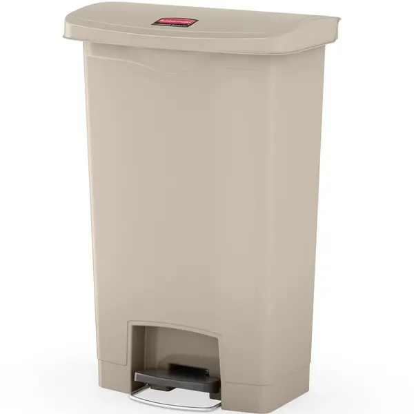 Pedaalemmer | SLIM JIM | Kunststof | Beige | 50L | Klapdeksel | 456x292x719(h)mm