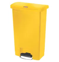 Rubbermaid Pedaalemmer | SLIM JIM | Kunststof | Geel | 50L | Klapdeksel | 456x292x719(h)mm 