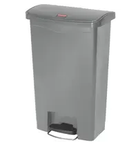 Rubbermaid Pedaalemmer | SLIM JIM | Kunststof | Grijs | 50L | Klapdeksel | 456x292x719(h)mm