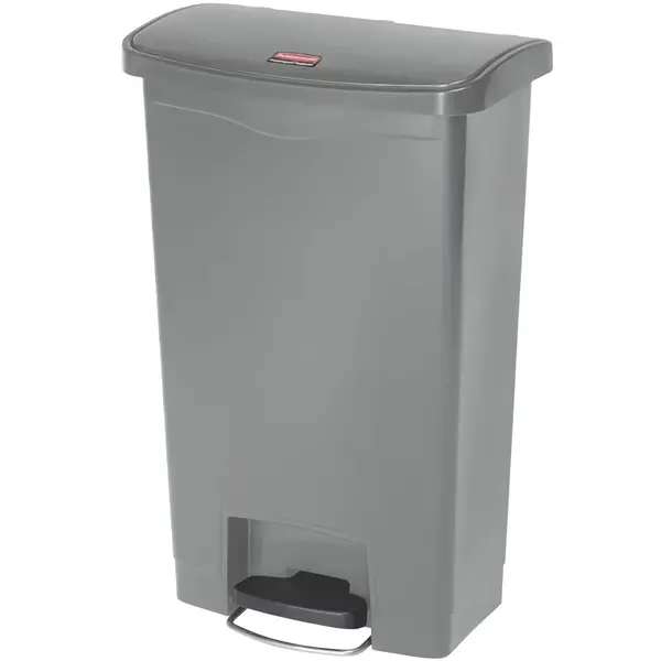 Pedaalemmer | SLIM JIM | Kunststof | Grijs | 50L | Klapdeksel | 456x292x719(h)mm