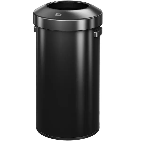 Afvalbak | URBAN BIN | RVS | Zwart | 90L | Open | Anti Fingerprint | Ø448x750(h)mm
