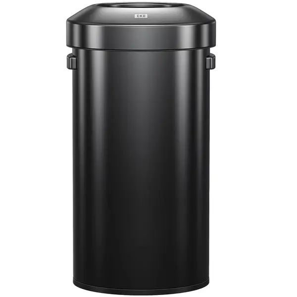 Afvalbak | URBAN BIN | RVS | Zwart | 90L | Open | Anti Fingerprint | Ø448x750(h)mm