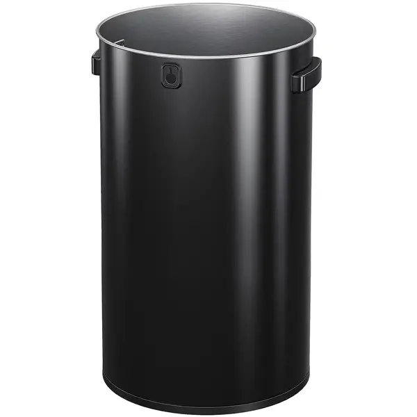 Afvalbak | URBAN BIN | RVS | Zwart | 90L | Open | Anti Fingerprint | Ø448x750(h)mm