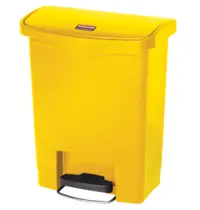 Rubbermaid Pedaalemmer | SLIM JIM | Kunststof | Geel | 30L | Klapdeksel | 425x271x536(h)mm