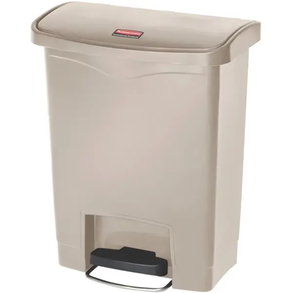 Pedaalemmer | SLIM JIM | Kunststof | Beige | 30L | Klapdeksel | 425x271x536(h)mm