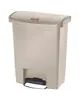 Rubbermaid Pedaalemmer | SLIM JIM | Kunststof | Beige | 30L | Klapdeksel | 425x271x536(h)mm 