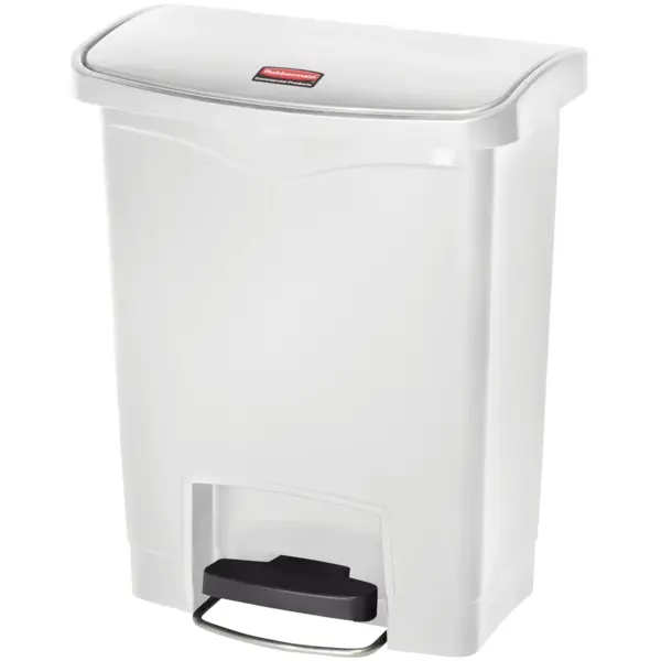 Pedaalemmer | SLIM JIM | Kunststof | Wit | 30L | Klapdeksel | 425x271x536(h)mm