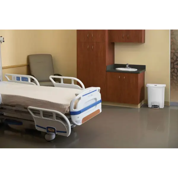 Pedaalemmer | SLIM JIM | Kunststof | Wit | 30L | Klapdeksel | 425x271x536(h)mm