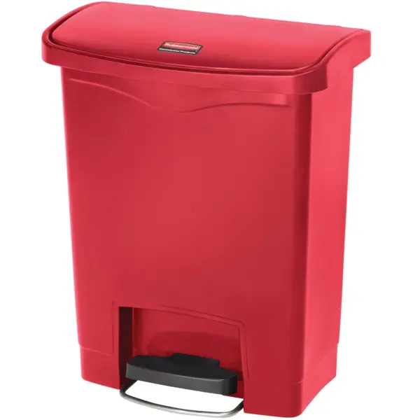 Pedaalemmer | SLIM JIM | Kunststof | Rood | 30L | Klapdeksel | 425x271x536(h)mm