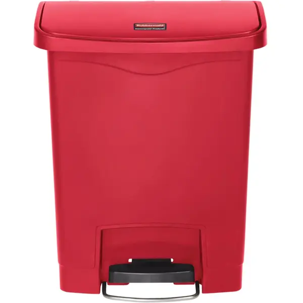 Pedaalemmer | SLIM JIM | Kunststof | Rood | 30L | Klapdeksel | 425x271x536(h)mm