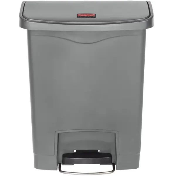 Pedaalemmer | SLIM JIM | Kunststof | Grijs | 30L | Klapdeksel | 425x271x536(h)mm