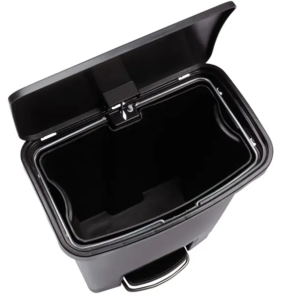 Pedaalemmer | SLIM JIM | Kunststof | Zwart | 30L | Klapdeksel | 425x271x536(h)mm